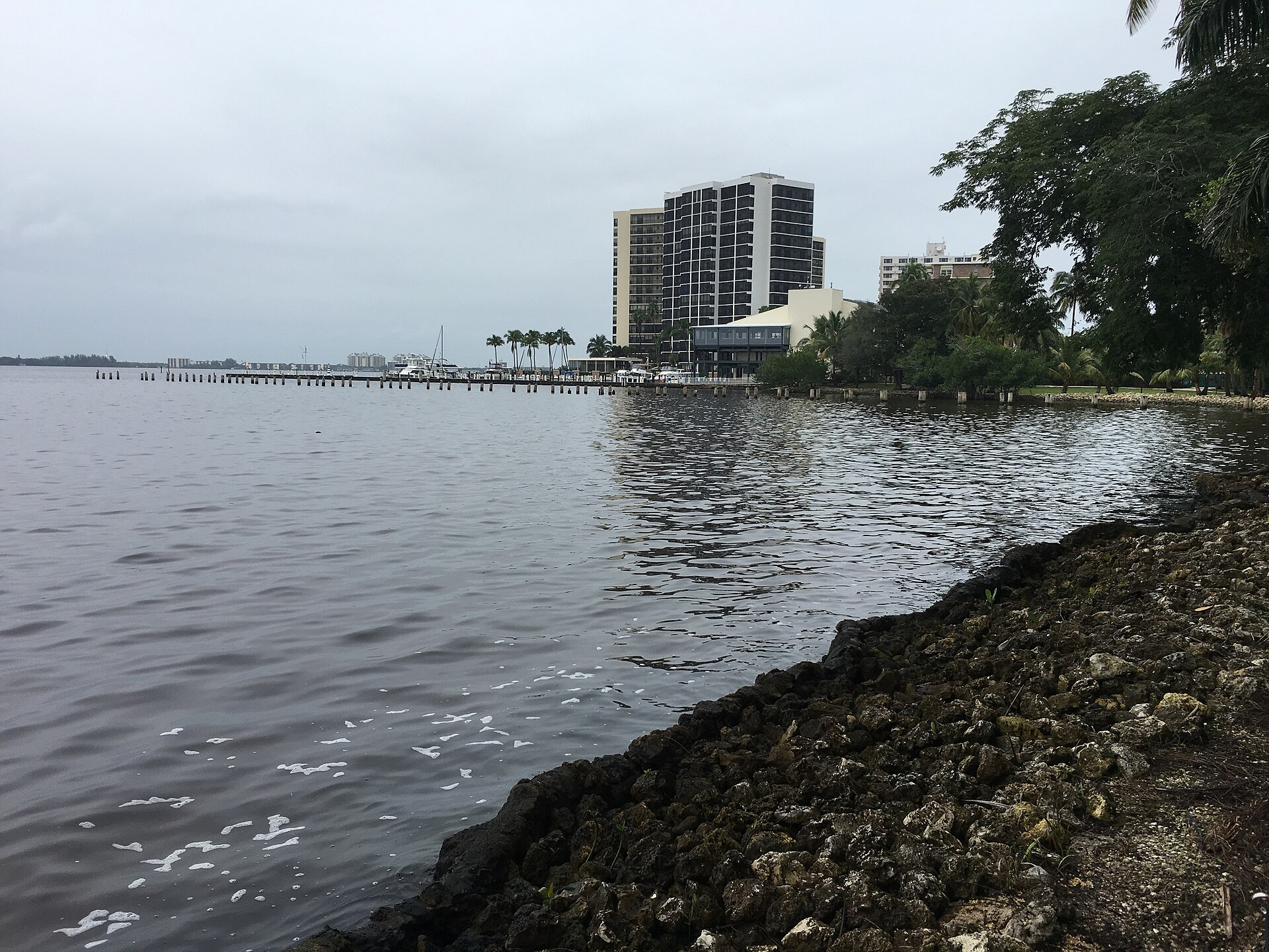 Fort Myers waterfront along the Caloosahatchee River