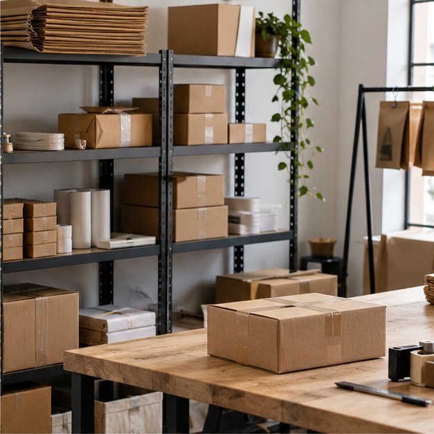 Small ecommerce fulfillment workspace