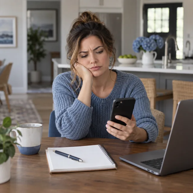 Customer waiting for a response to a service inquiry