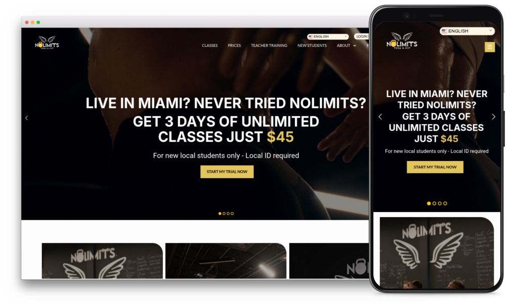 Nolimits yoga Website